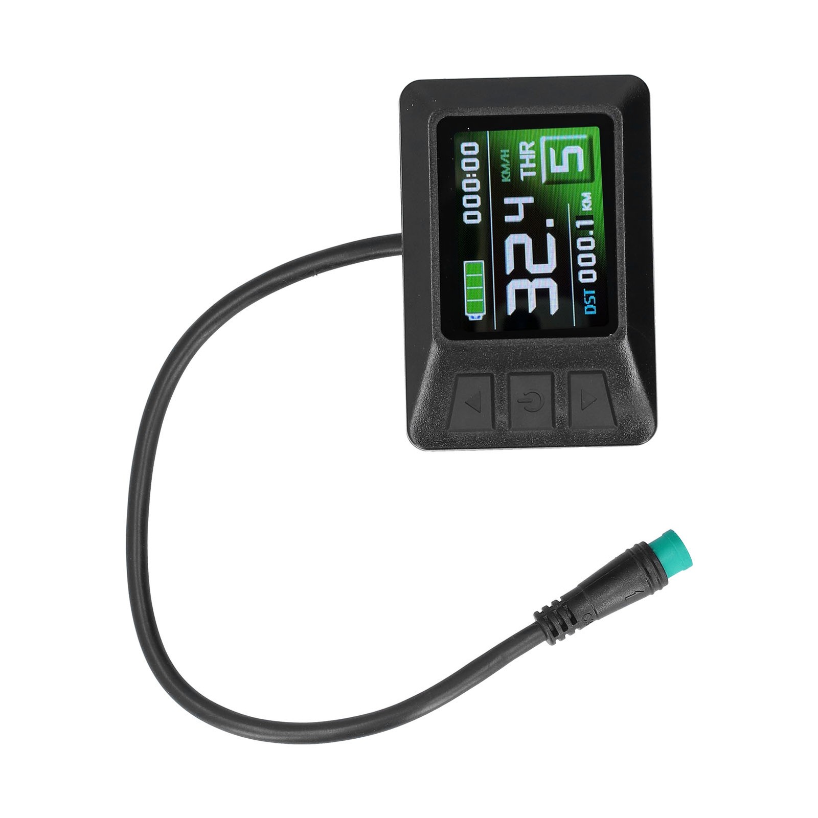 24V/36V/48V LCD7C Color Screen Instrument Electric Bicycle Battery Display With
