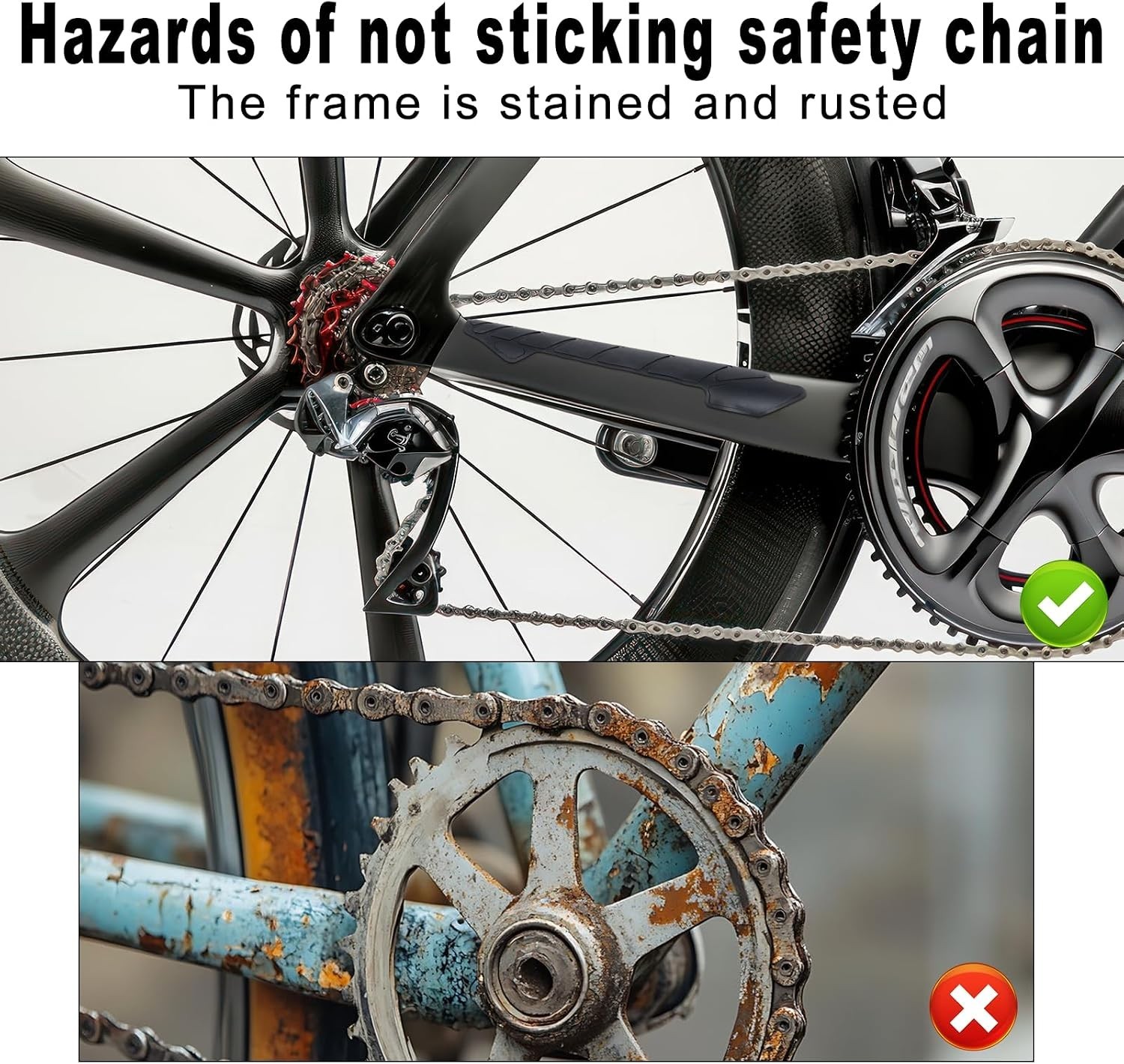 Bicycle Chain Guard Protection Pad Cover Silicone MTB Bike Chain Guard Protec…