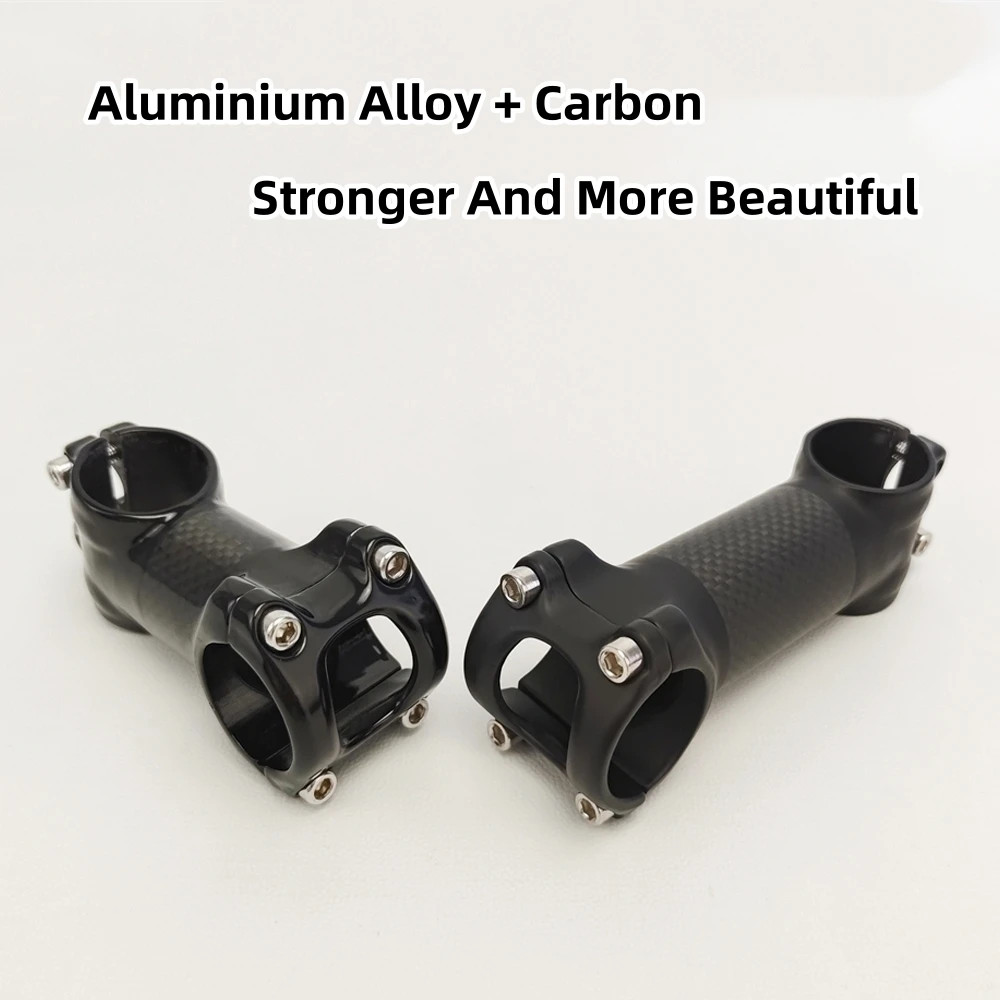 MTB Road Mountain Bicycle Carbon Alloy Stem 31.8*60-120mm 6/17 Degrees Bike Stem