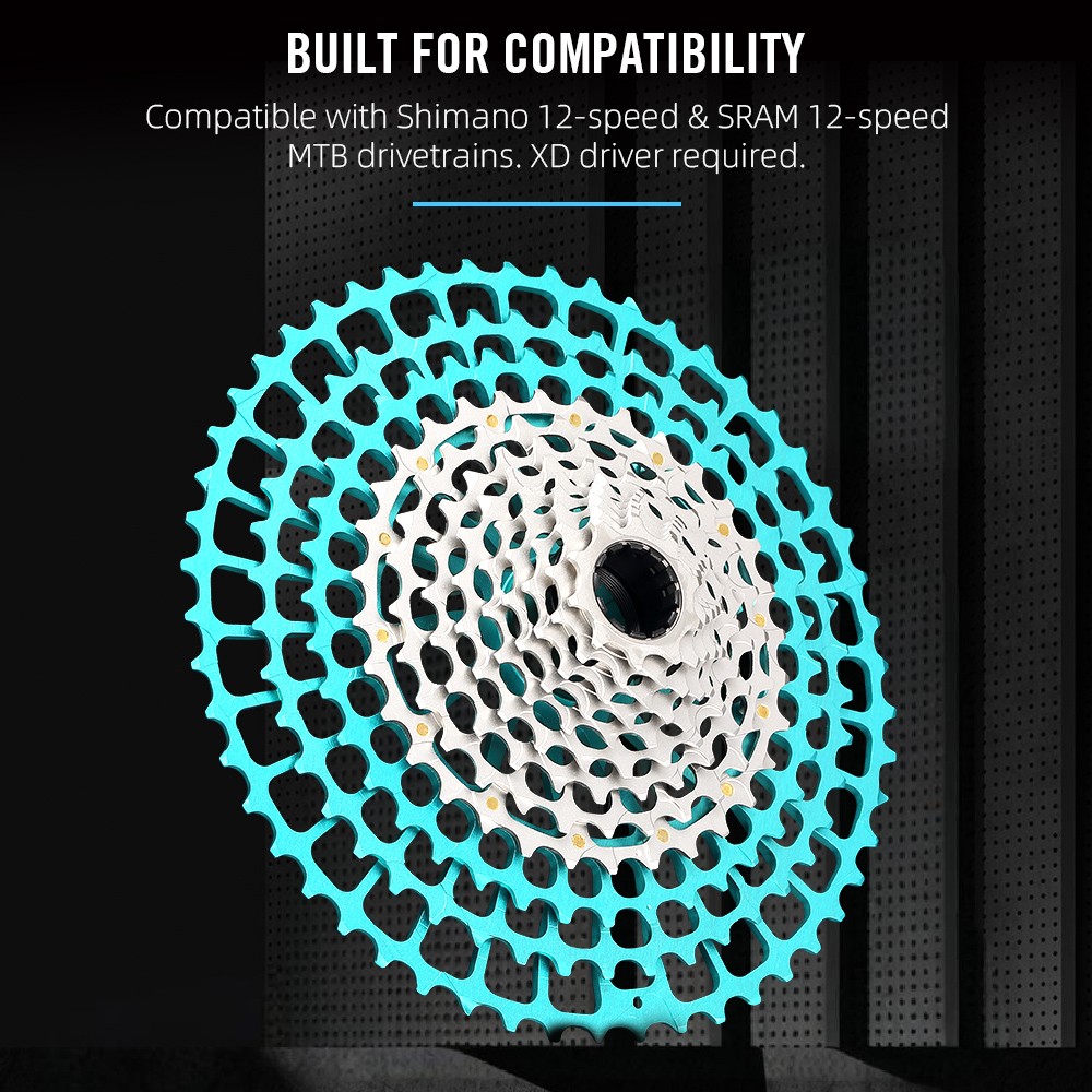 RYET CNC Road Gravel Cassette 11-34Z 12 Speed 230g, Fits Shimano HG