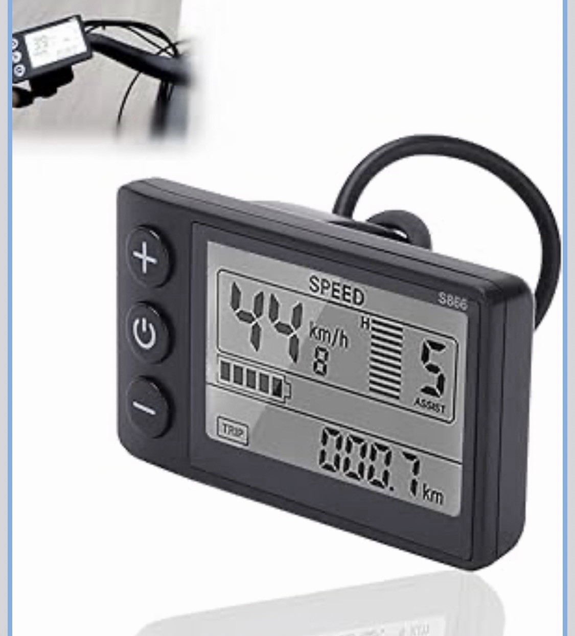 Universal S866 Electric Bike LCD Display Speedometer Screen for Electric Scooter