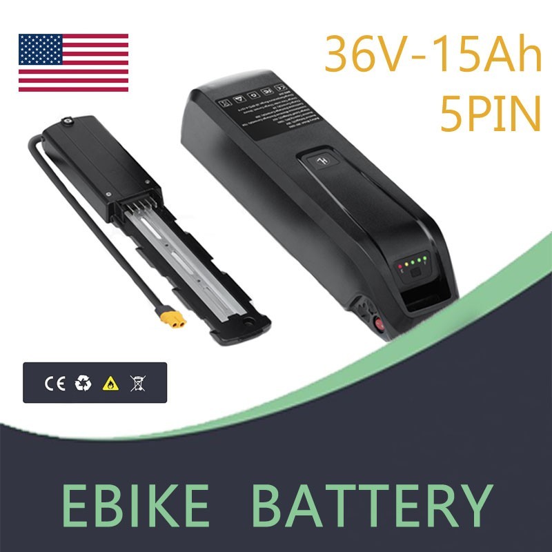Hailong Lithium Ebike Battery 36V 15Ah Electric Bike Battery 200W-1000W 5PIN