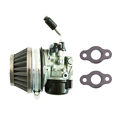 Carburetor & 58mm Silver Air Filter with Gaskets Kit For 49cc 60cc 66cc 80cc 2