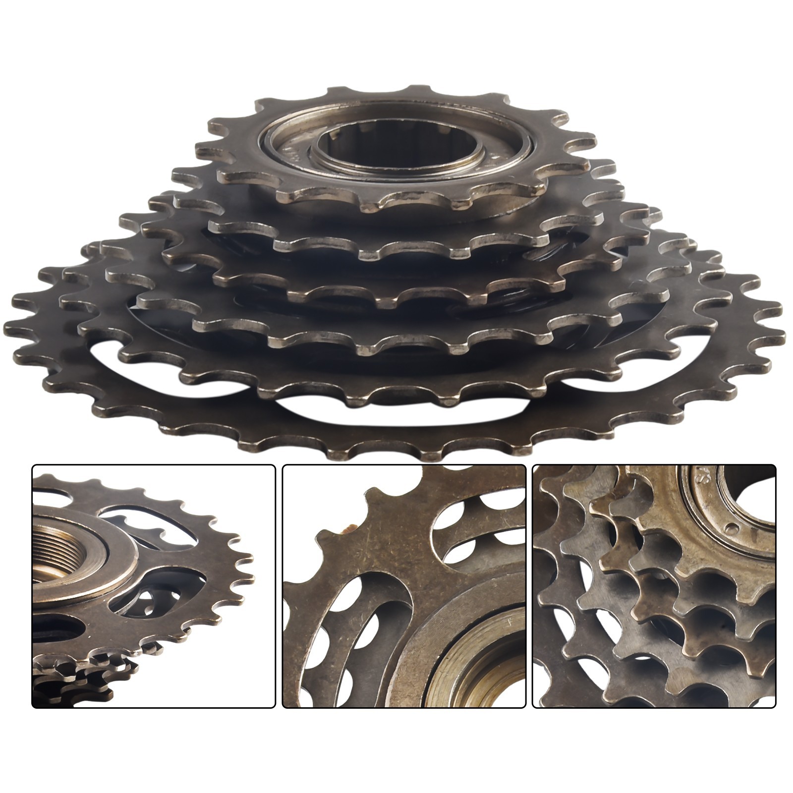 Screw On Freewheel 13/14-28T Easy Assembly High-carbon Steel Screw On Freewheel