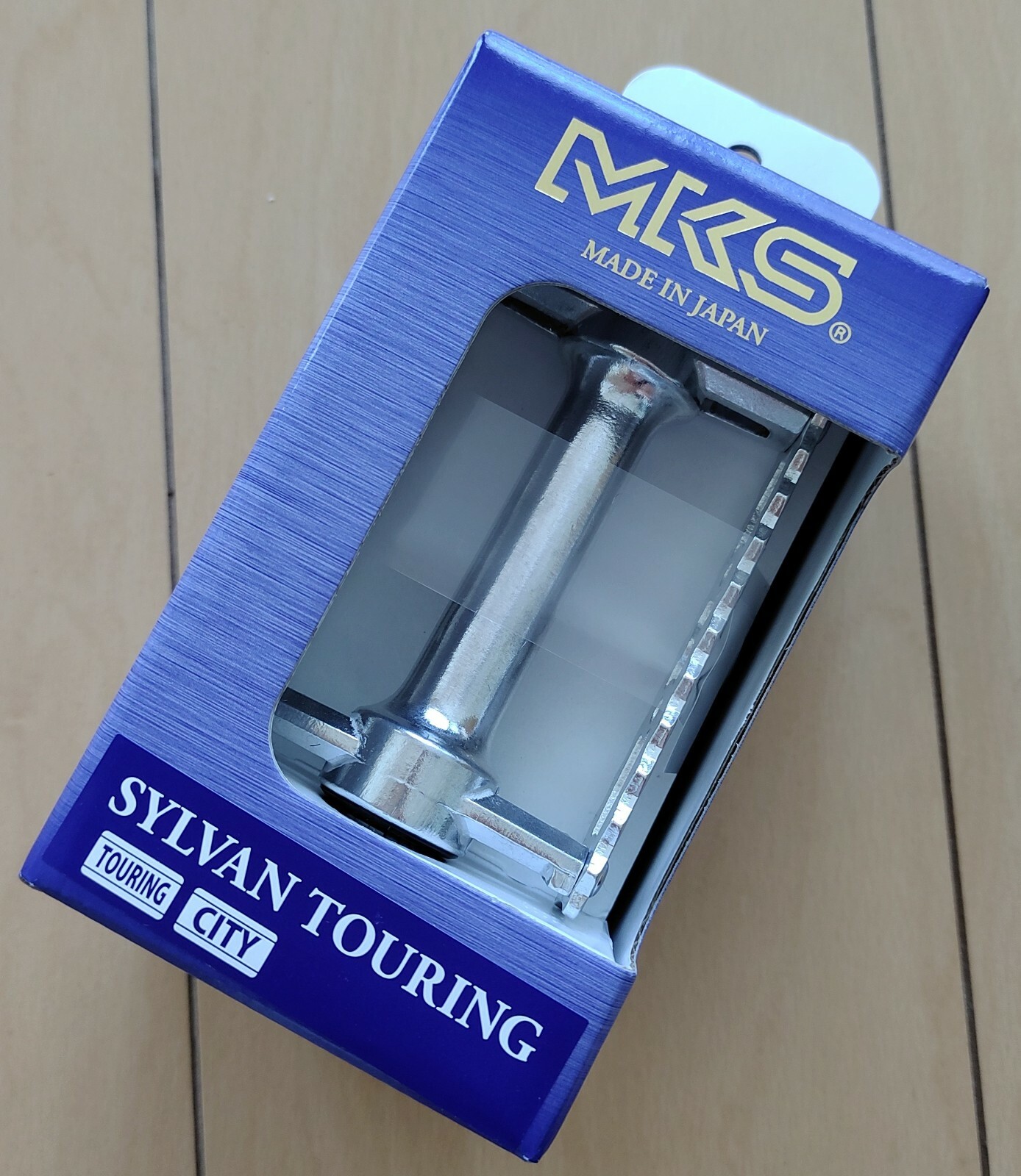 MKS Mikashima Bicycle Pedal SYLVAN TOURING Silver Left /Right Set Made in Japan