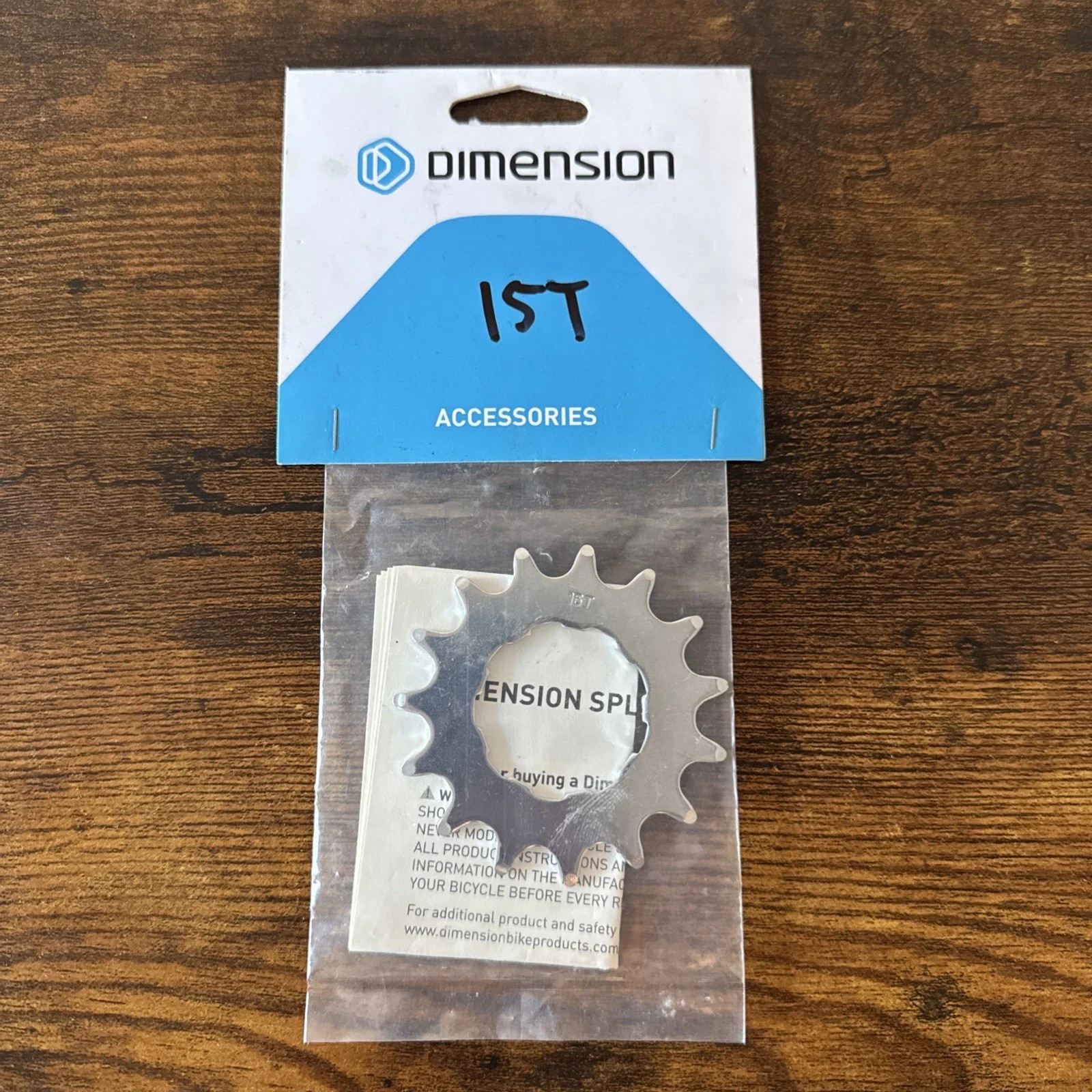 Dimension 15T Splined Cog BMX or Singlespeed 0909KB