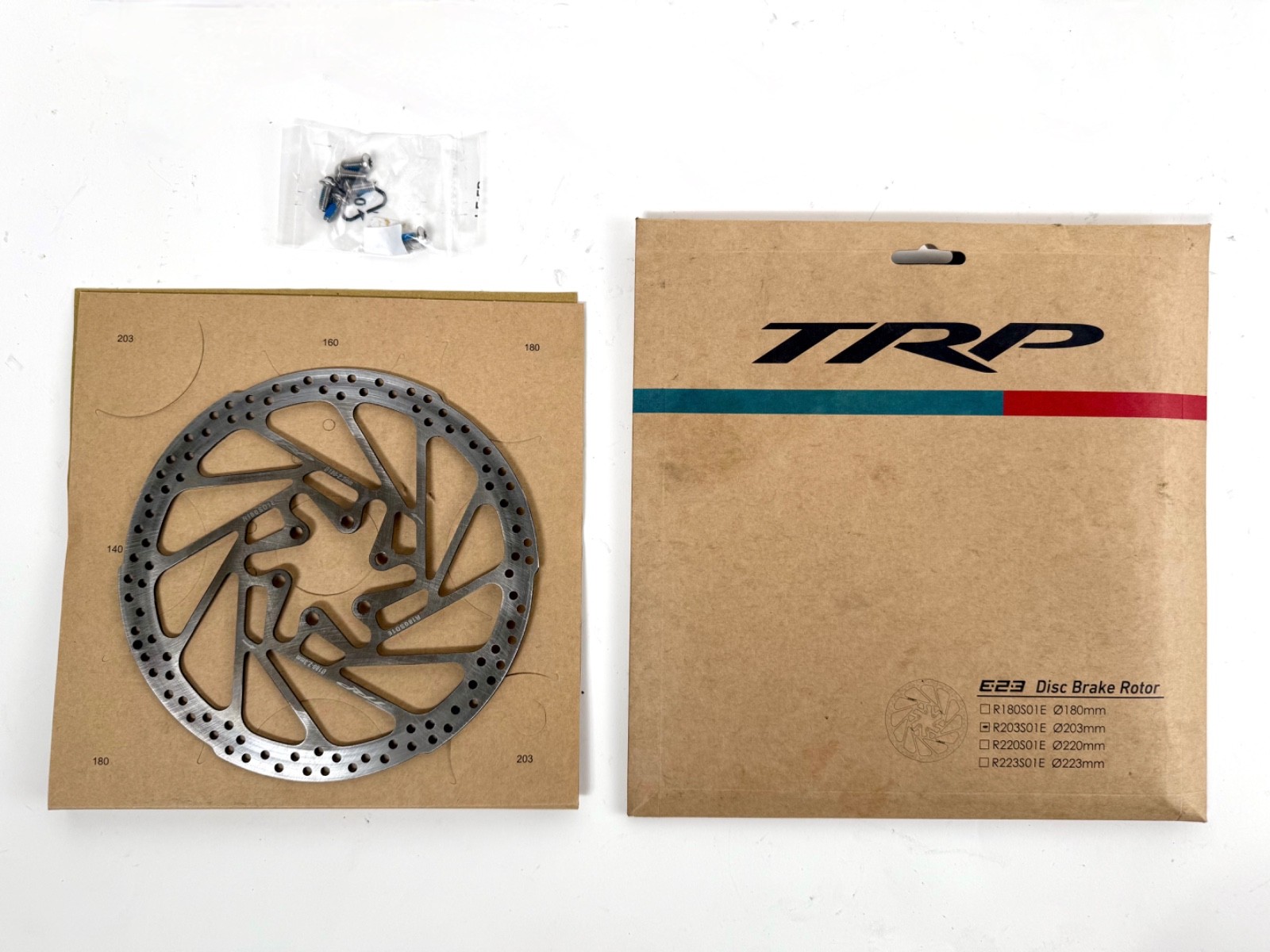 TRP Trail / DHR Evo 4-piston Caliper + 180mm 2.3mm thick rotor MTB DH Bicycle FR