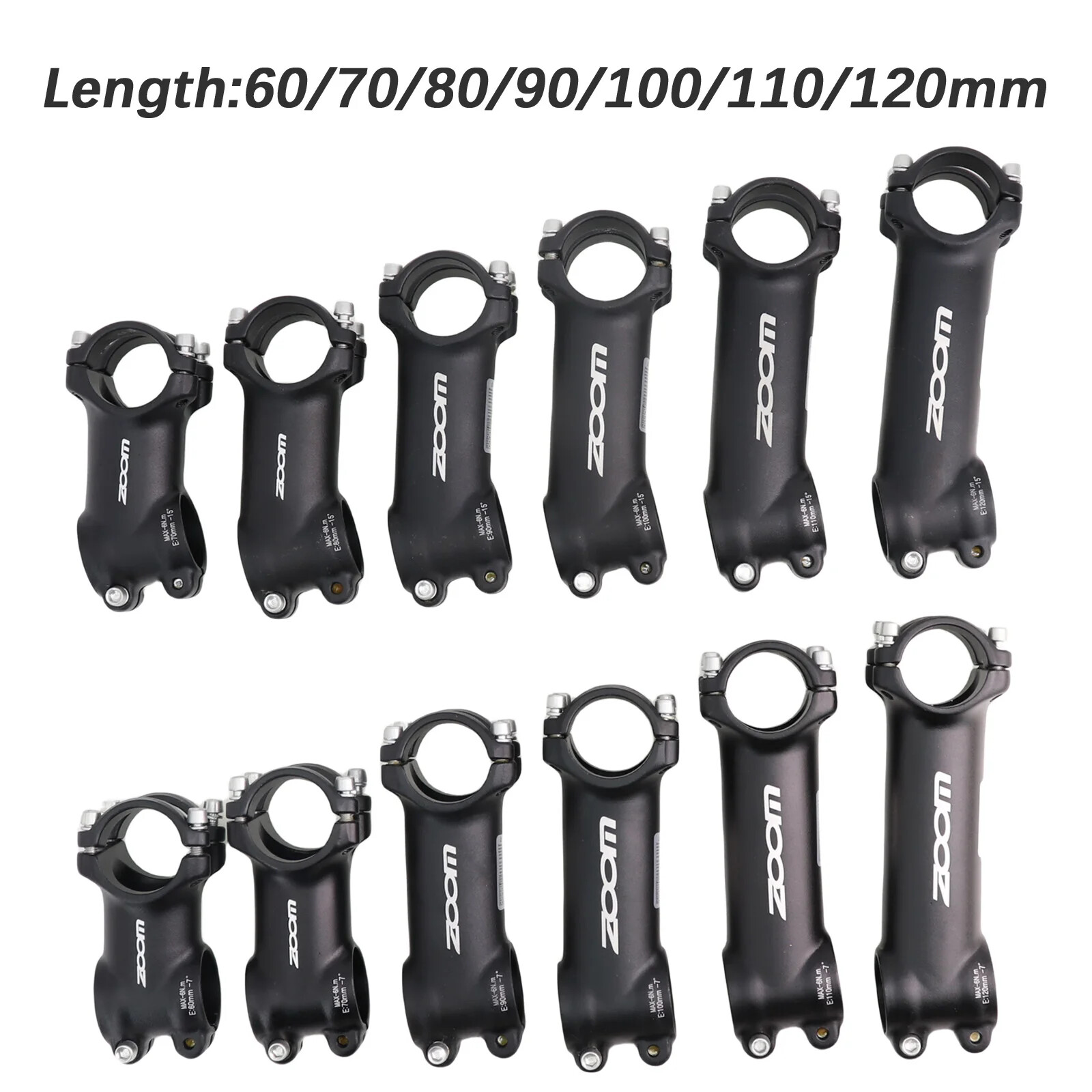 Zoom bike Stem Ultralight Aluminum MTB Bike +-7/ +-15 Degrees 28.6 31.8 60-120mm