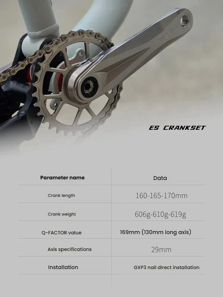 Mtb Crankset Hollow Integrated Crank 160mm 165mm 170mm Narrow Wide 32/34/36/38T