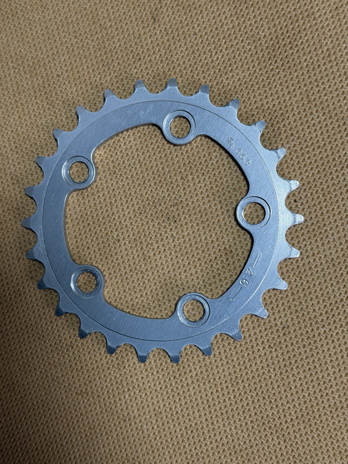 Vintage SR Sakae Ringyo RoundTech 26T Chainring BCD 74