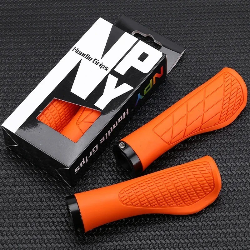 Bicycle Handlebar Grips Rubber MTB Grips Lock-on Grip Shockproof Anti-slip Mount
