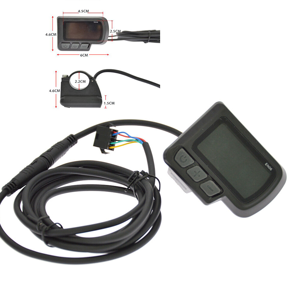 Electric Bicycle 24V/36V/48V EN06 LCD Display with SM/WP Plug For E-Bike Parts