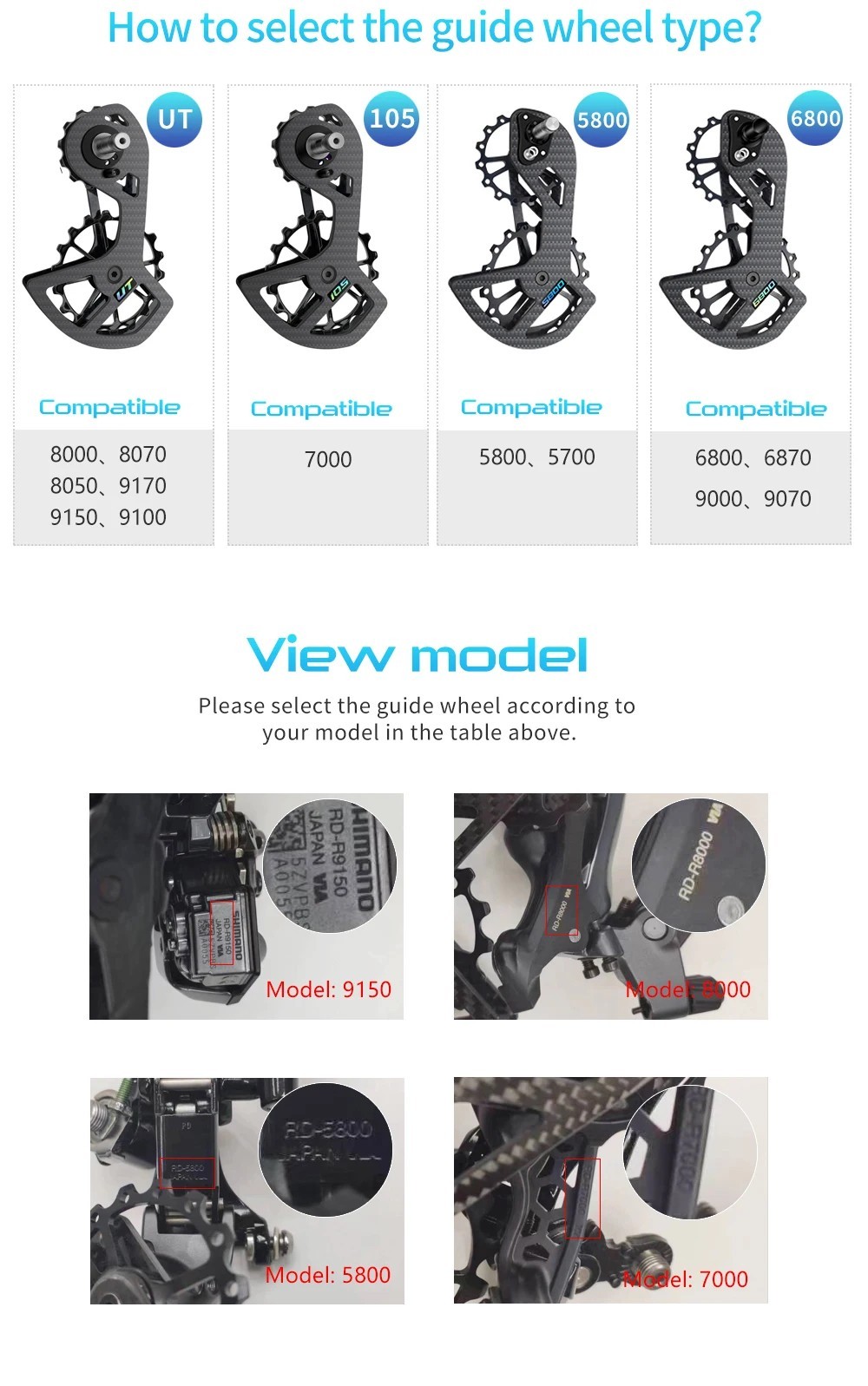 Oversized Pulley Wheel Shimano Ceramic Bearing Jokey Wheels