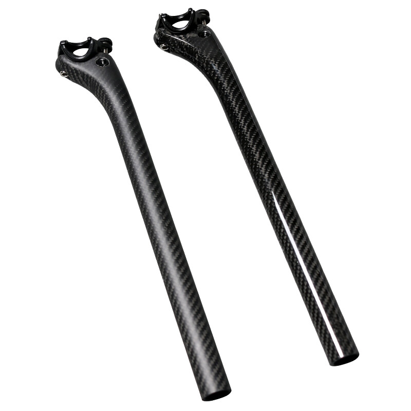 Carbon Fiber Seatpost Offset Mountain Road Bike Seatpost 25.4/27.2/30.8/31.6mm
