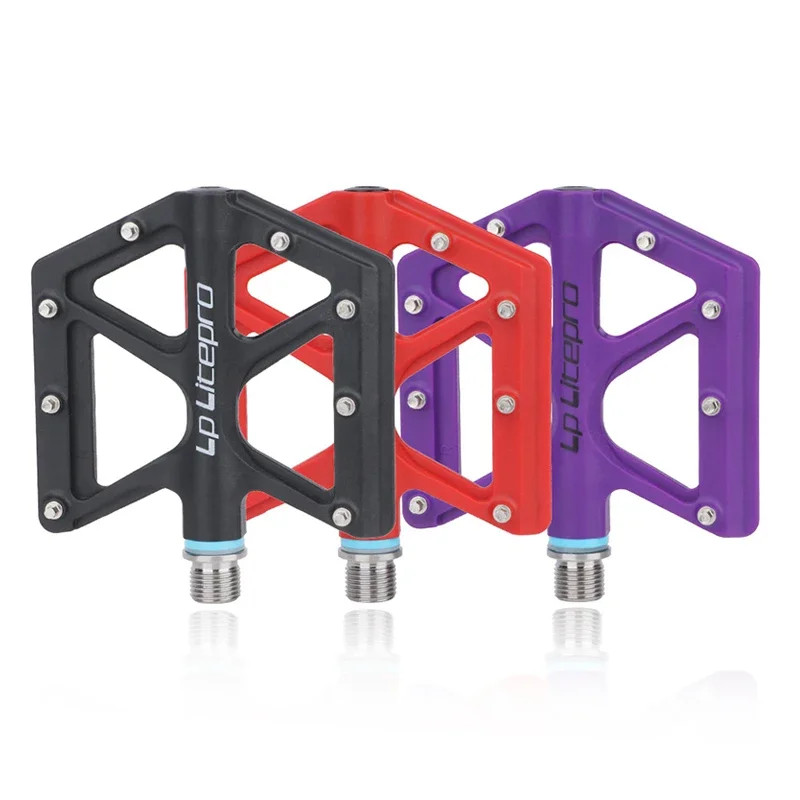 Ultralight Titanium Axle Nylon Platform Anti-Slip Pedals for Road MTB Bicycle