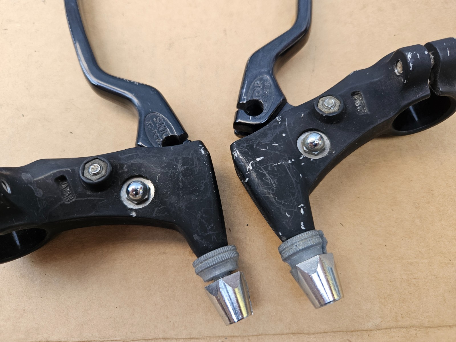 Vintage 80s Suntour XC Power Mountain Bike ATB Brake Levers 4-finger Japan