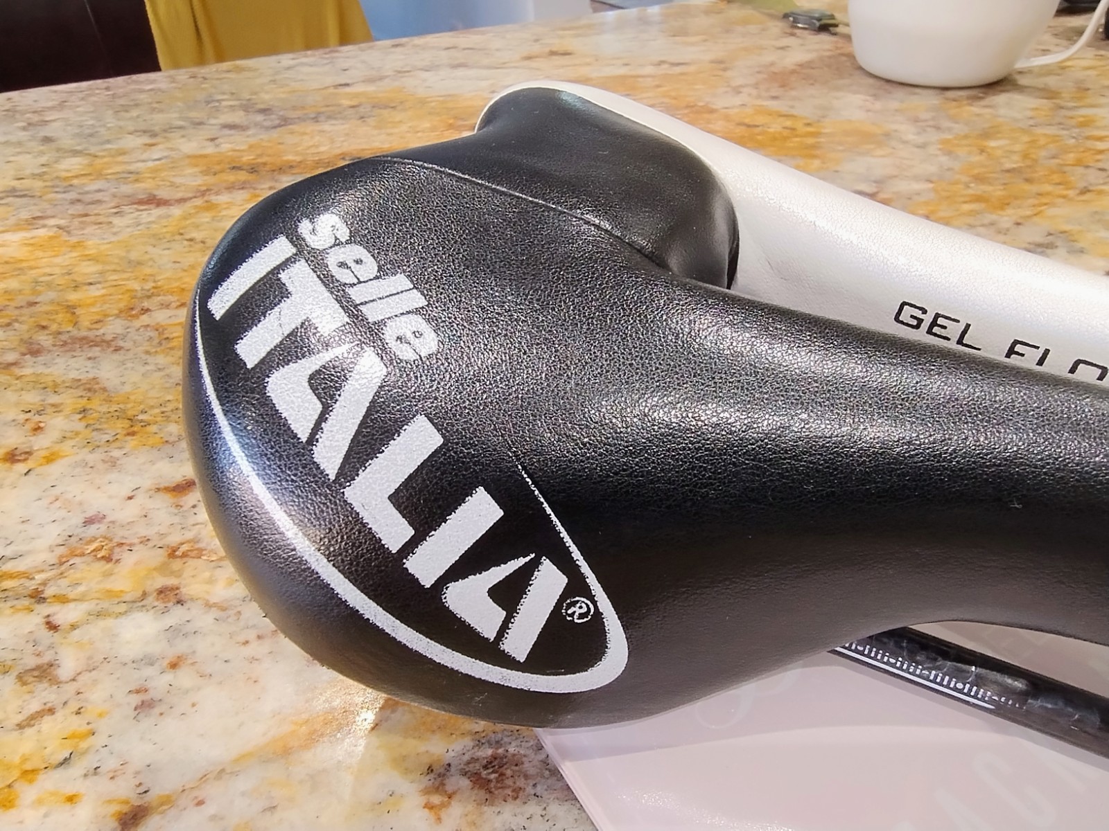 Selle Italia Turbomatic Team Edition Gel Flow bike saddle/seat. Carbon Rails