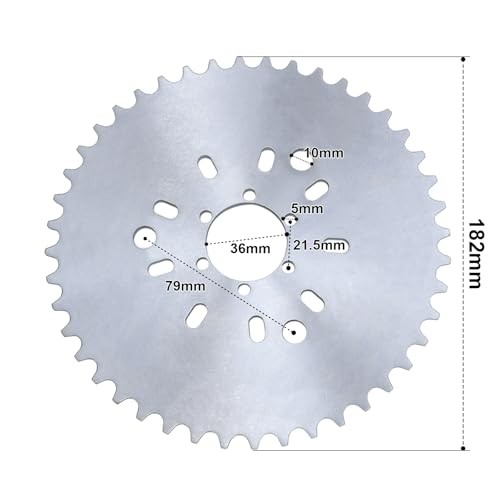 1.5in Blue CNC 44T Sprocket & Adapter – 44T Sprocket & Adapter