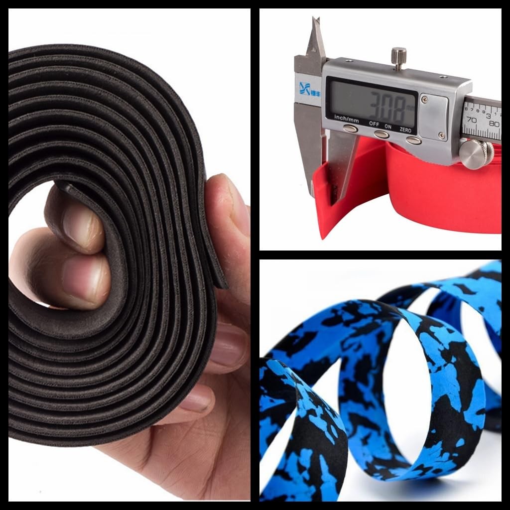 Bike Handlebar Tape EVA Foam Cycling Wraps Black 2 Rolls Road Bike