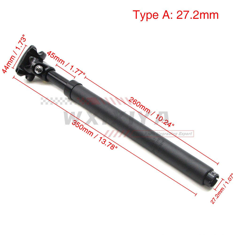 Bike Suspension Seatpost 27.2/30.9/31.6mm Seat Post Adjustable Road MTB Bicycle
