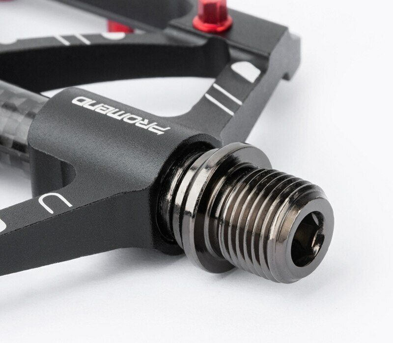 PROMEND 9/16inch Aluminum Carbon Bicycle Pedals MTB Road Bike Pedals 3 Bearings