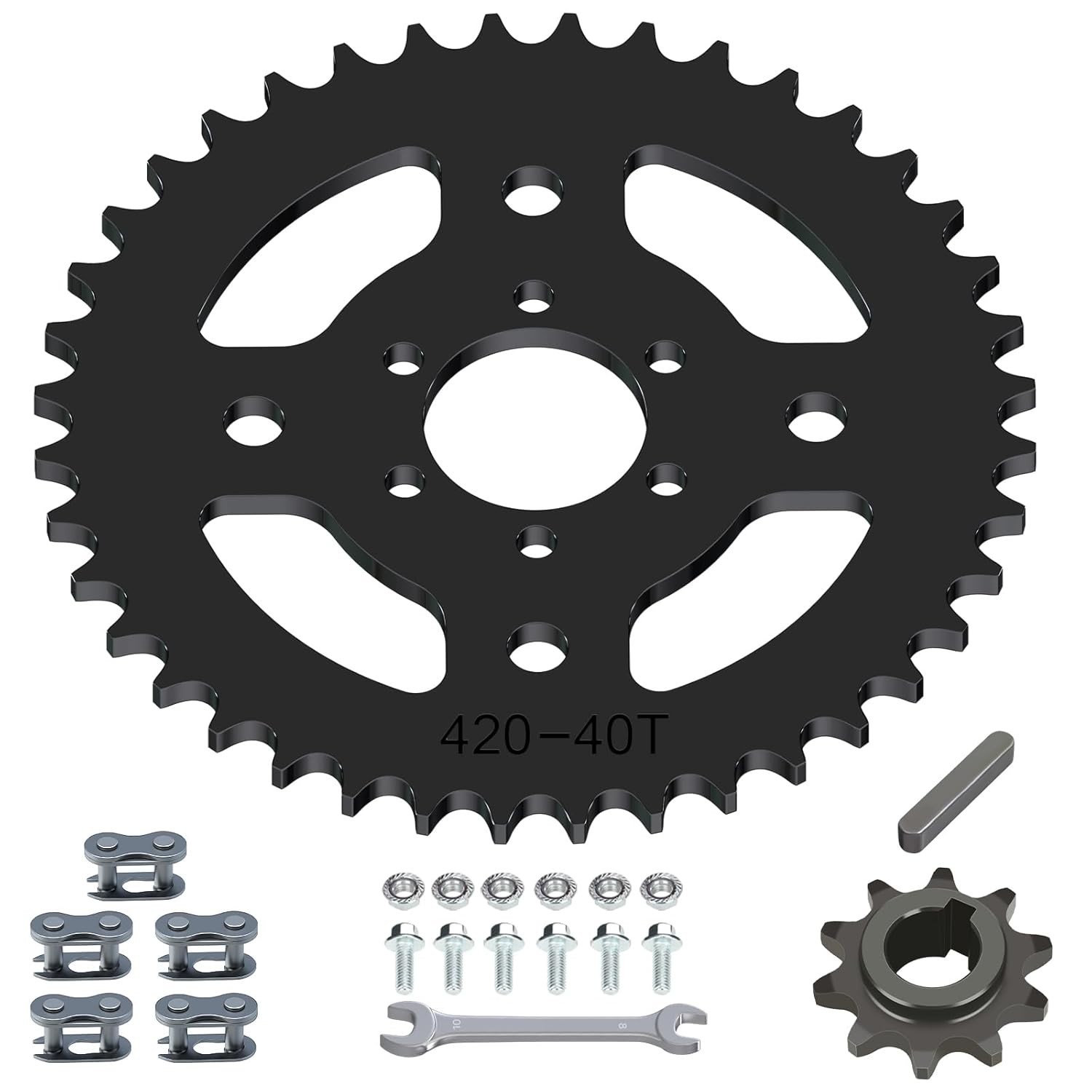 High Speed Mini Bike 420 Sprocket 40T 6 Hole 37mm Bore Replacement for Coleman C