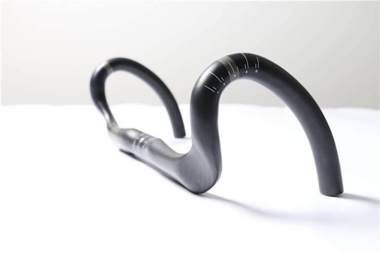Road bike matt 3K full carbon fiber bicycle handlebar 31.8*380/400/420/440/460mm