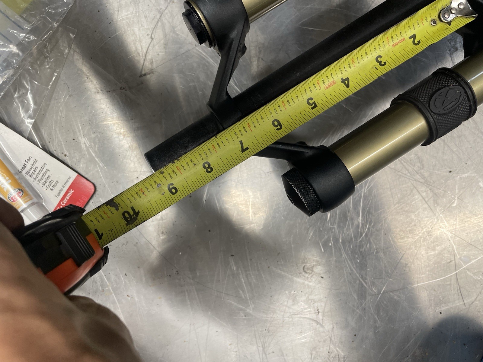Manitou Sherman 26in Suspension Fork 170 1 1/8in Aluminum Black/Gold Dual Crown