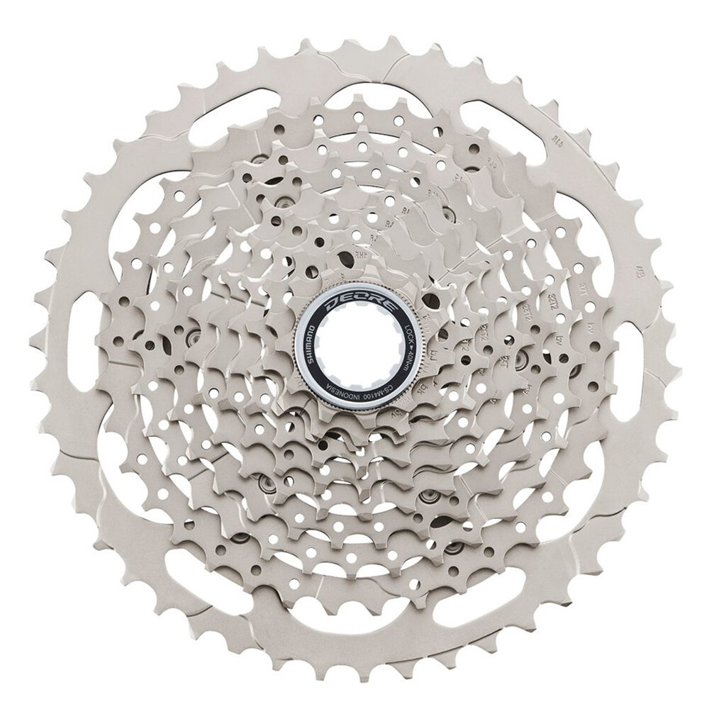 SHIMANO DEORE M4100 10 Speed Silver Cassette CS 11-42T/46T MTB Mountain Bike