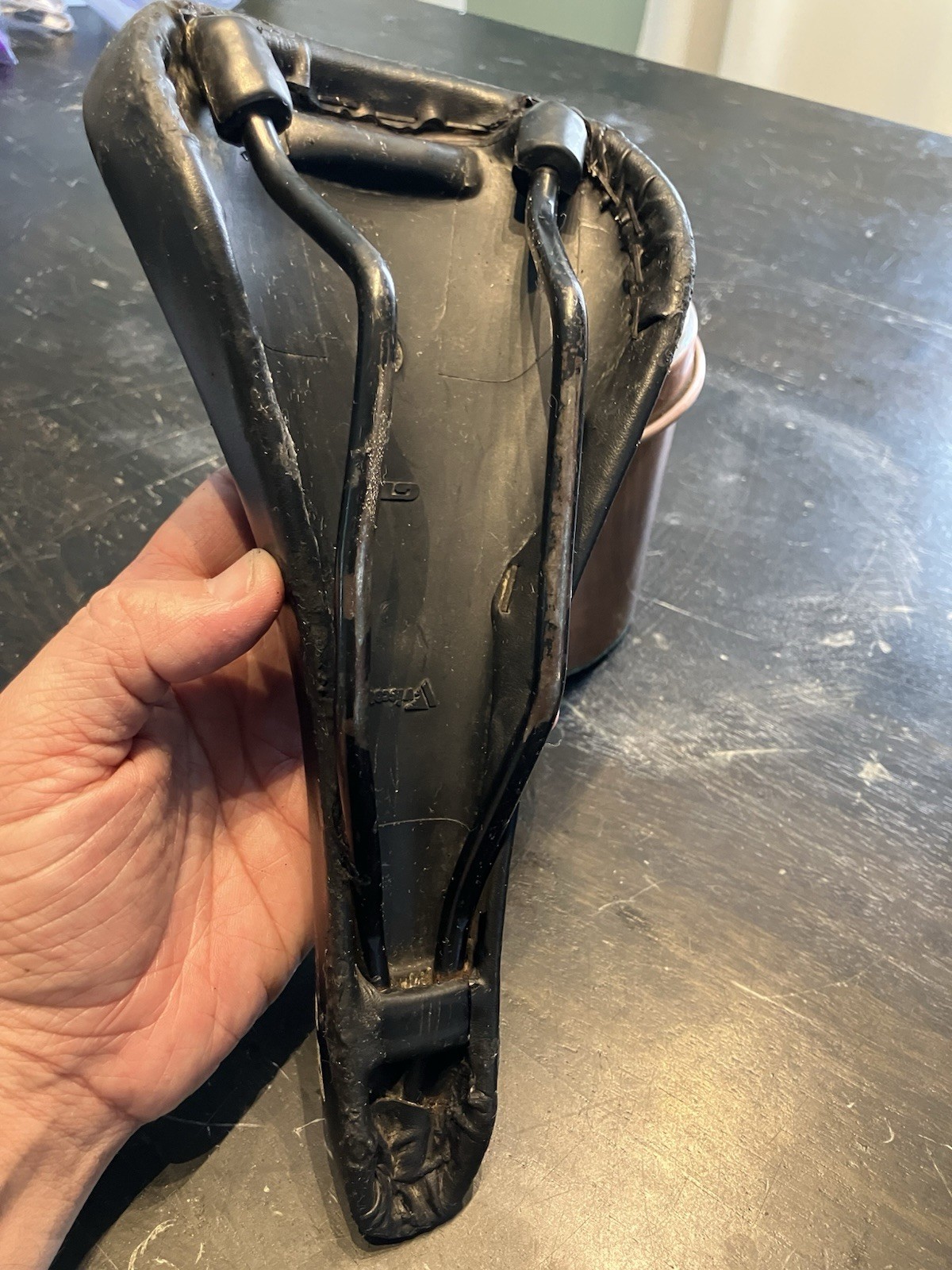 Gt Lite Flite Saddle Viscount Bike Seat 90sVintage Mtb used Repaired- Good Cond
