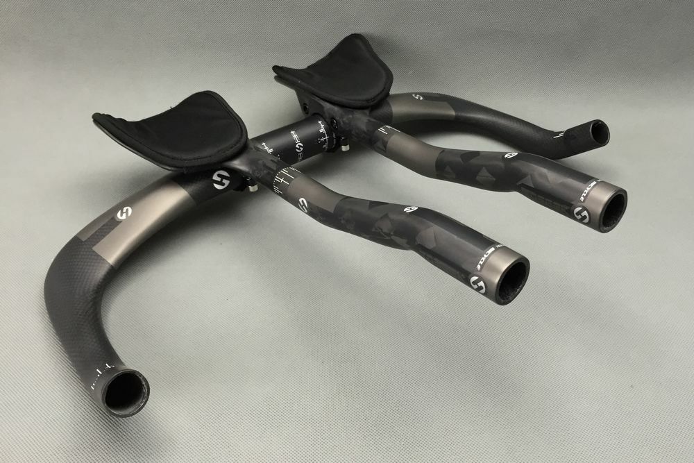 TOSEEK Carbon Fiber Bicycle Handlebar TT Road Bike Bullhorn Bar Aero Bar 31.8mm