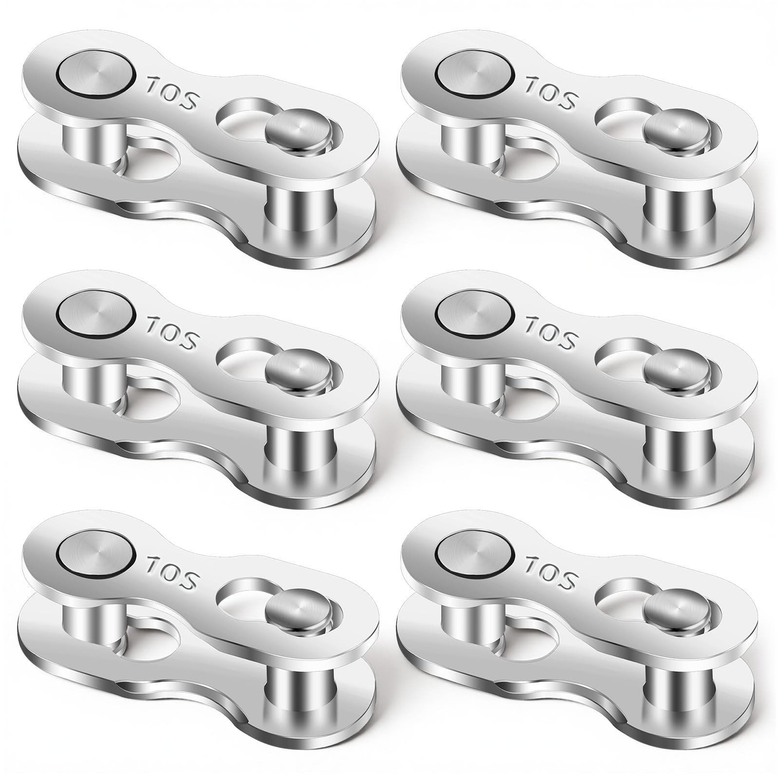 6 Pairs 10 Speed Bicycle Chain Missing Link Quick Connector Repair Set