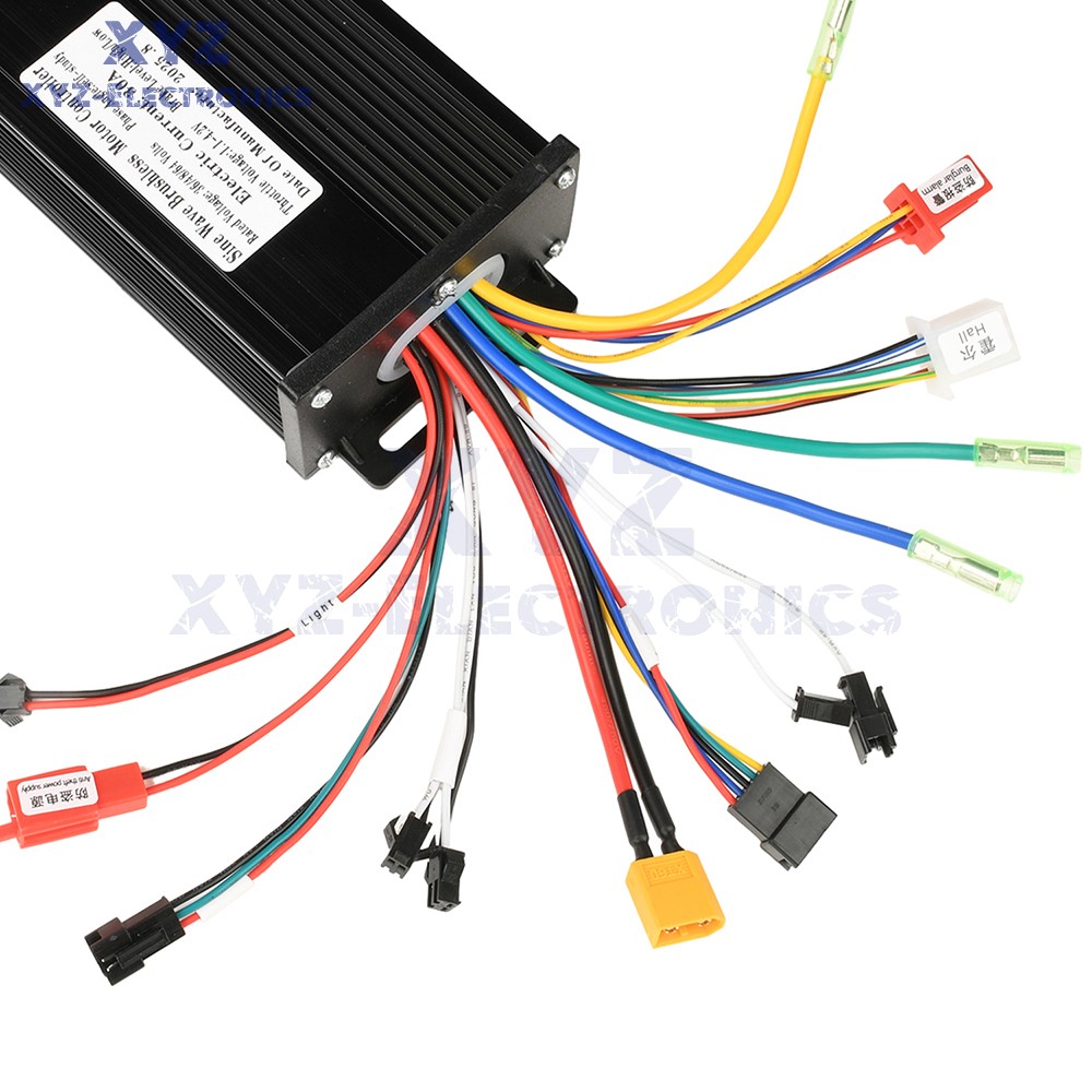 36V 48V 64V 40A 30A 20A Brushless Motor Controller E-Bike S866 LCD Display Meter
