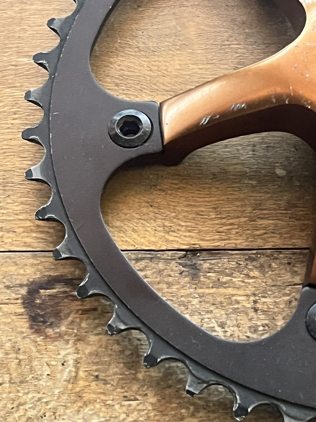 Vintage Lasco Drive Side Crank Arm + 46 T Chain Ring Single Speed Fixed Gear