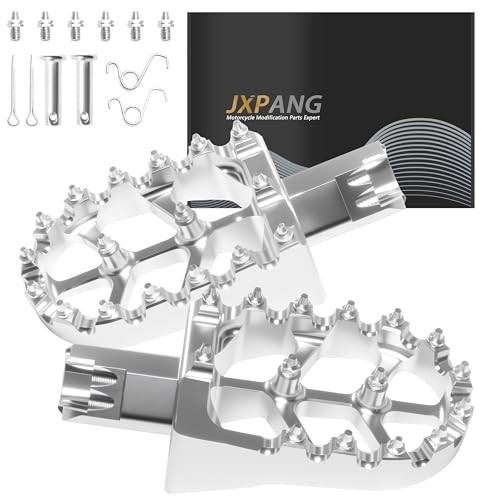 Silver CNC Anti-Slip Foot Pegs for 50cc, 70cc, 80cc, 90cc Dirt Bike