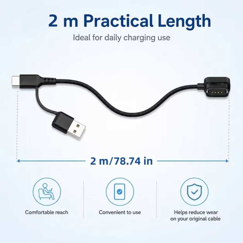 For Di2 EW EC300 12-Speed Charging Adapter with 2m Length and Dual USB