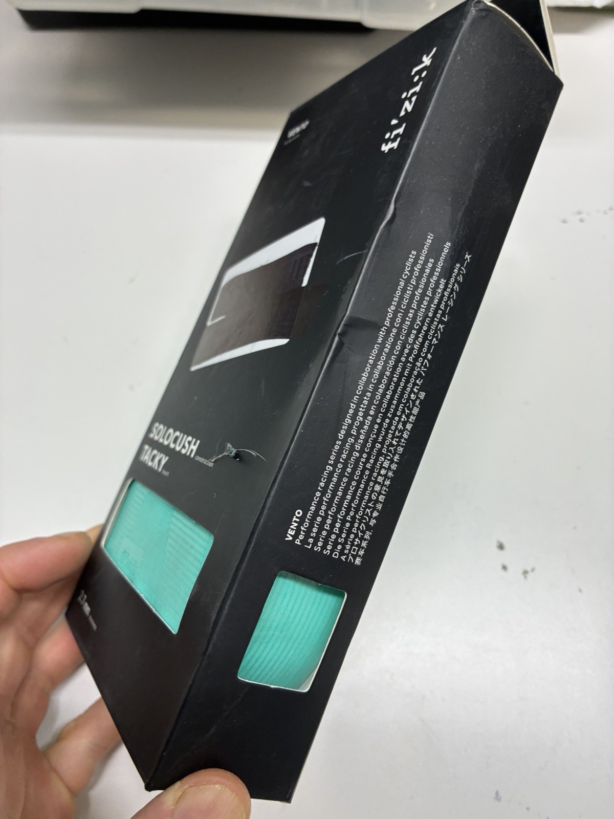Fizik Vento solocush tacky bianchi green celeste blue 2.7mm Handlebar Bar Tape