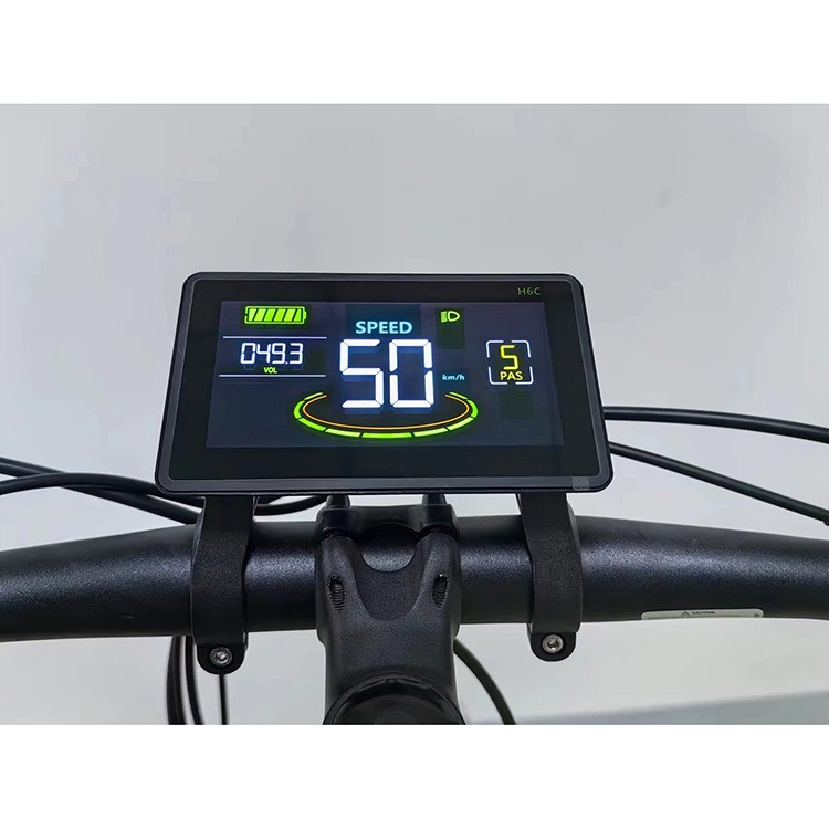 H6C LCD Display Control Electric Computer Color Gradient Digital Speedometer