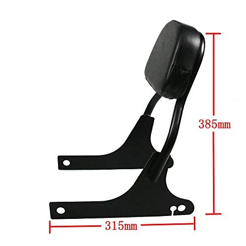 COPART Upright Backrest Pad Sissy Bar for Harley Dyna 2006 Up (A, Dyna Street)