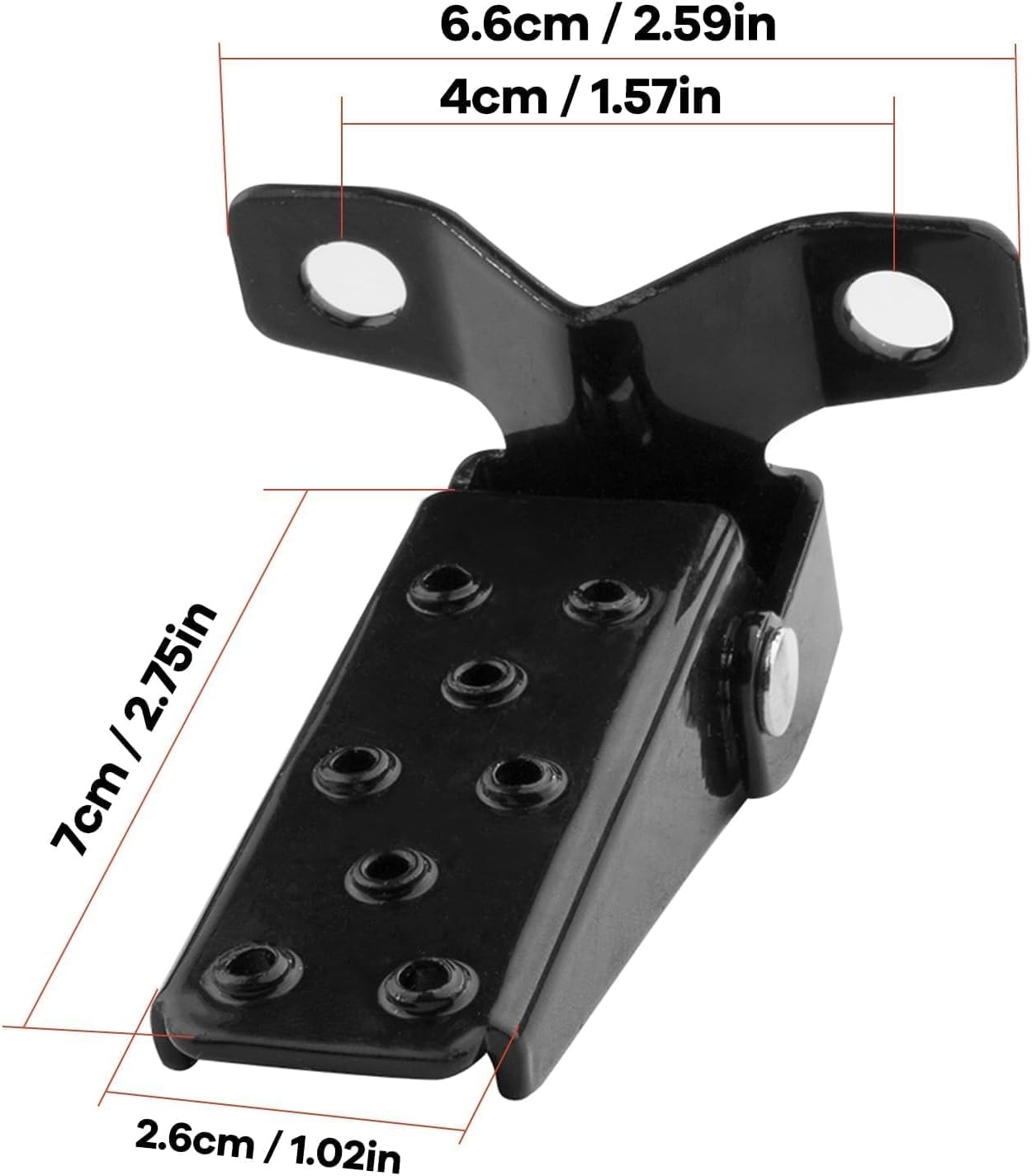 A Pair Universal Foldable Foot Pedals Pegs for Ebike Motorcycle Mini Bike Foot