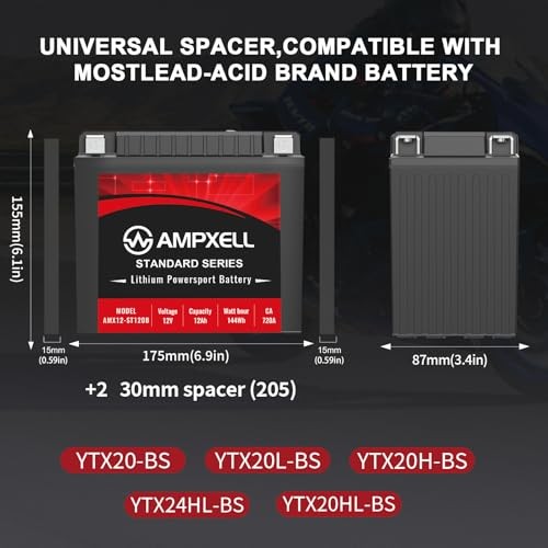 YTX20L-BS Lithium Motorcycle Battery 12V 720A 12Ah YTX20L-BS 12V 12Ah 720A