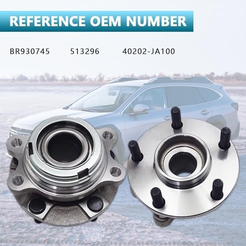 2 PCS 513296 Front Wheel Hub and Bearing Assembly Fit for 2007-2021 Pair 513296