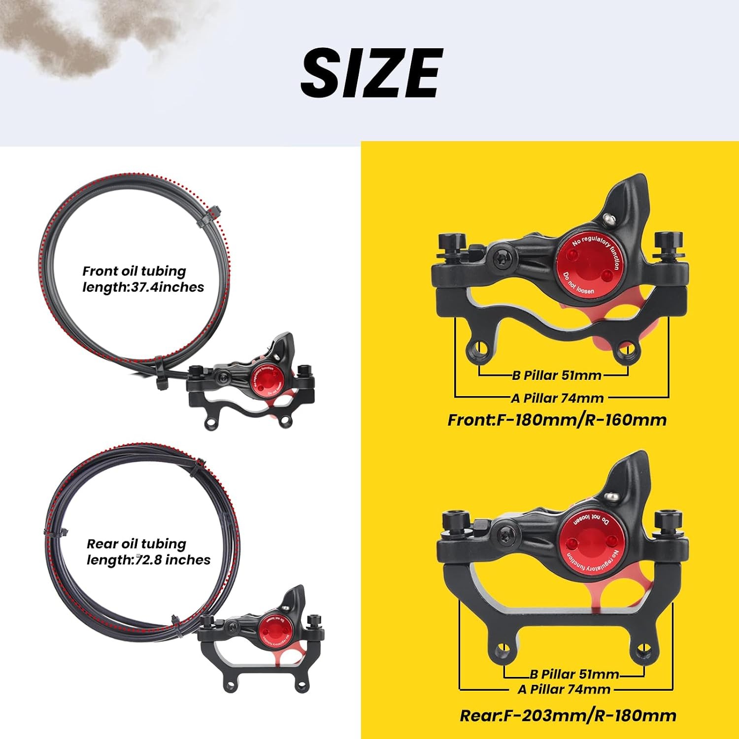 E-Bike Disc Brake Hycline 160mm 2-Pin