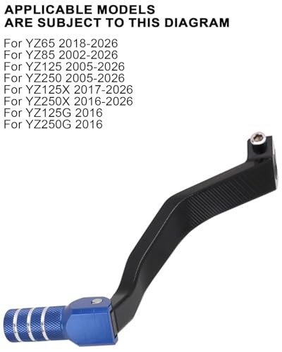 Dirt Bike Shifter,CNC Foldable Motorcycle Gear Shift Lever for YZ85 02 Blue