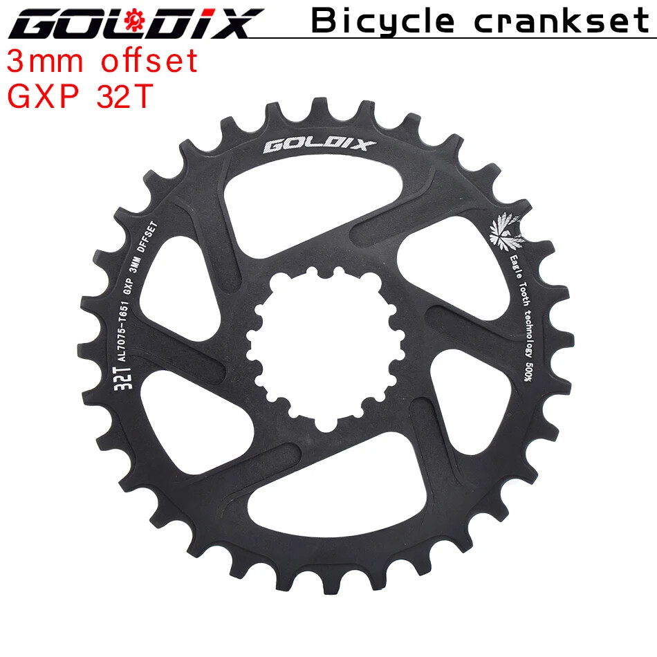 MTB Bike Chainring Chainwheel 0mm 3mm 6mm Offset 30T 38T SRAM 3Bolt Direct Mount