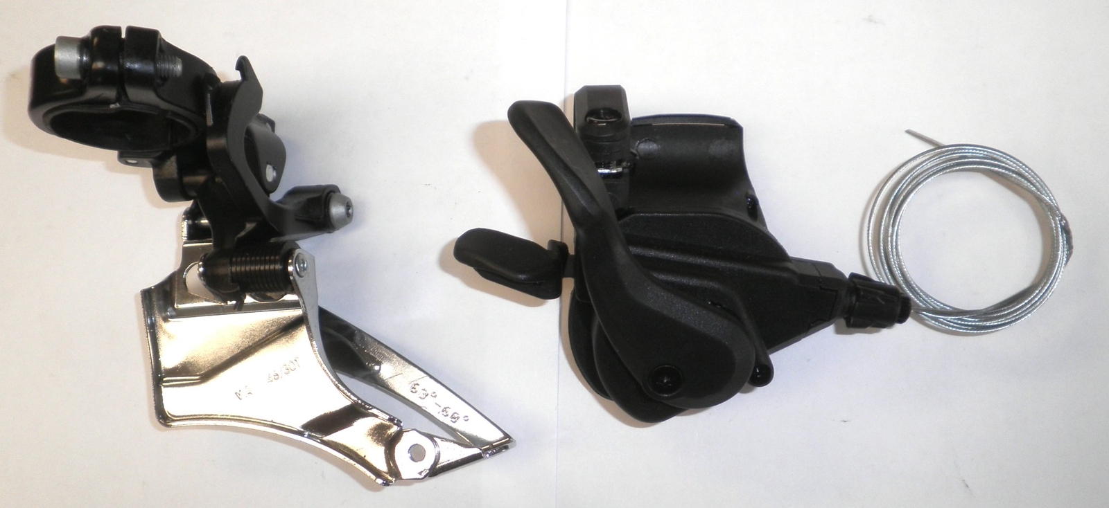 microSHIFT MEZZO 2-speed FRONT DERAILLEUR/SHIFTER MOUNTAIN BIKE PART 43-2
