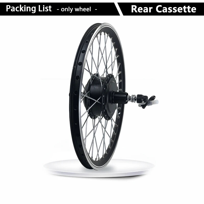 250W/350W/500W 36V/48V MTB E-bike Conversion Kit Rear Cassette Wheel Hub Motor