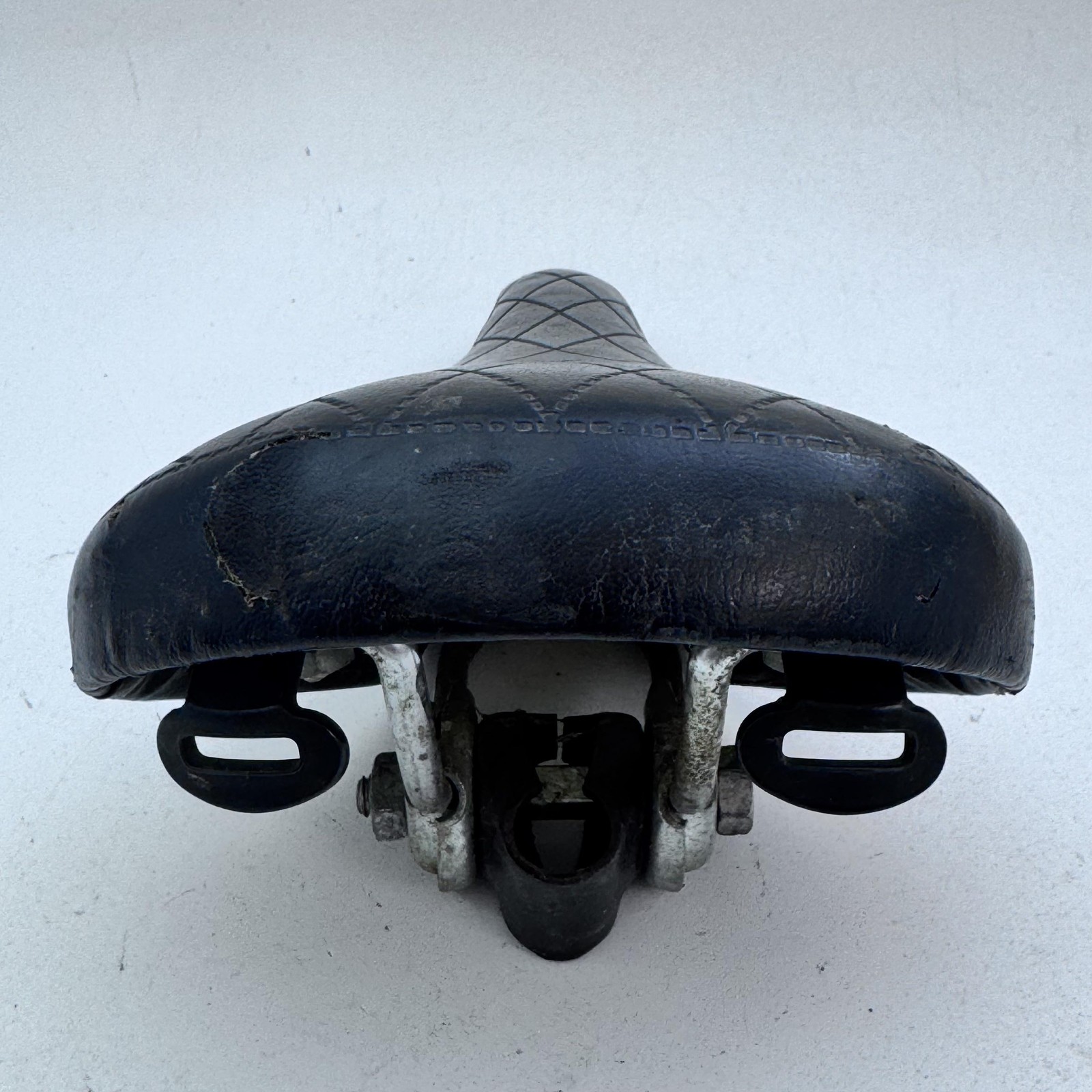 Vintage Kashima KSM Hi-Soft 16 Bicycle Saddle Seat Black Quilted Nylon 6 A70
