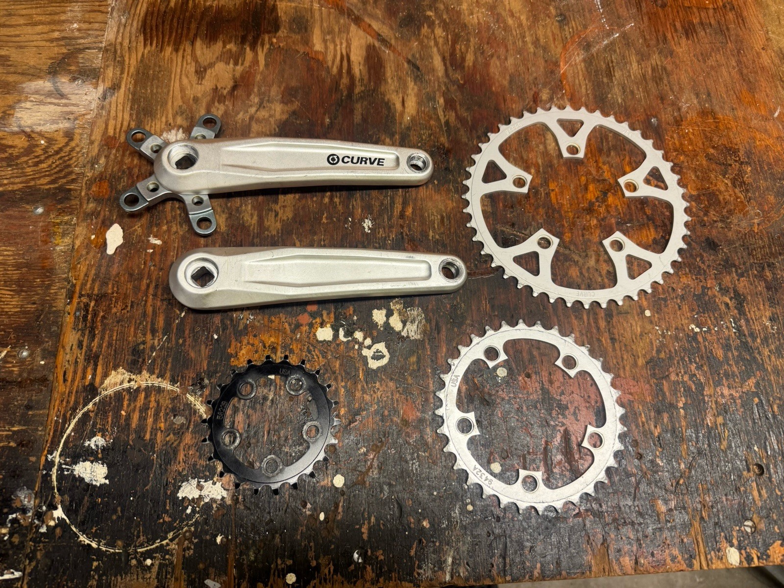 Kona Curve C3 MTB Crankset Square Taper Triple Vintage Retro Mountain Bike