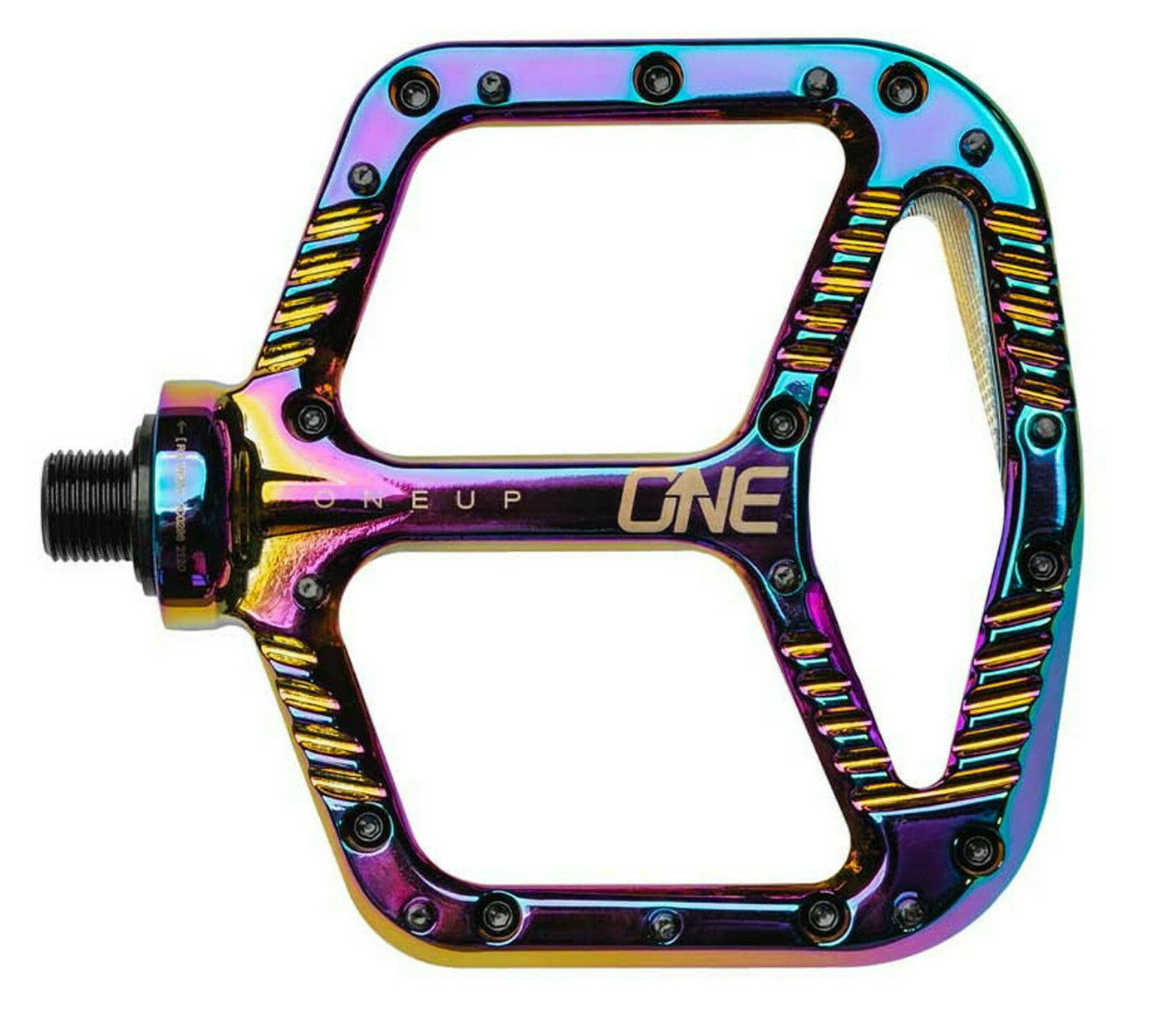 OneUp Components Aluminum Platform Flat MTB Mountain Bike Pedals Oil Slick